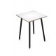 TAVOLO ALTO 80X80XH105CM NERO/ BIANCO SKINNY METAL
