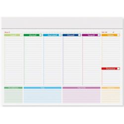 Planning sottomano settimanale 52 pagine 30x21cm perpetuo