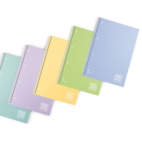 Blocco spiralato ONE COLOR Pastello A4 4mm 80gr