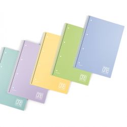 Blocco spiralato ONE COLOR Pastello A4 5mm 80gr
