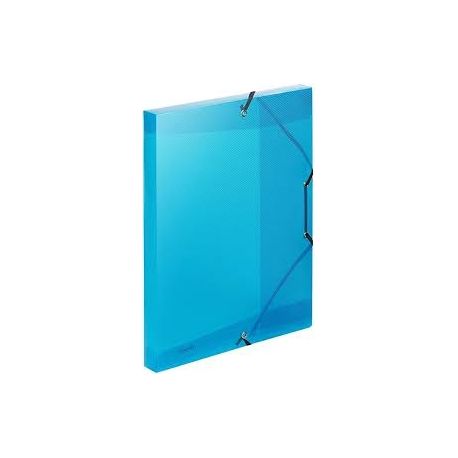 Cartella 3L c/elastico d.2,5 blu Lumina 24x32
