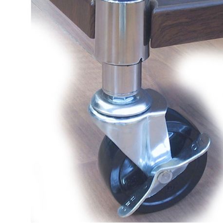 Set 4 Ruote Per Librerie E Scaffali Archimede