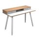Postazione HOME OFFICE + sopralzo 120x60 gambe legno