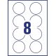 ETICH. REM. D.37MM (24ET/FG) 25FG LASER/INK AVERY