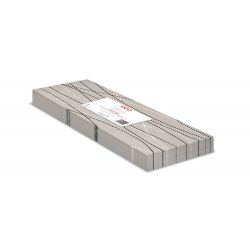 25 TOVAGLIE 100X100CM PERLA/TORTORA AIRLAID FATO