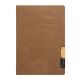PORTA MENU A4 MARRONE NATURE CON 1 INSERTO DOPPIO