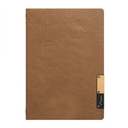 PORTA MENU A4 MARRONE NATURE CON 1 INSERTO DOPPIO