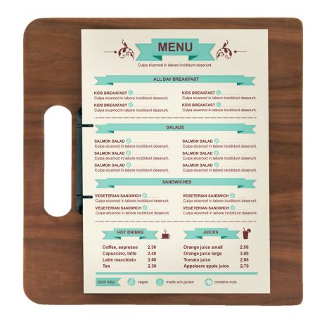 PORTAMENU CHOPPING BOARD LEGNO ANELLI 327X30CM SEC