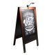 LAVAGNA NERA CAVALLETTO 545X85CM SANDWICH SECURIT