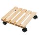 TROLLEY PORTAVASO IN LEGNO 30X30CM