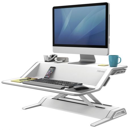 Postazione Sit-Stand Lotus Fellowes bianca