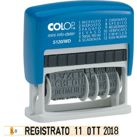 Timbro polinome-datario auto S120WD