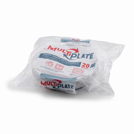 Piatti fondi d.22cm pl. riutilizz. cf.25pz