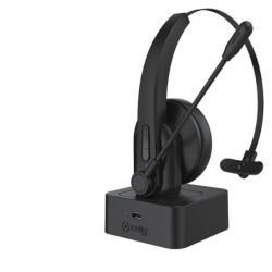 Cuffia mono wireless USB + base ricarica