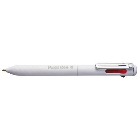 PENNA A SFERA 4 COLORI IZEE FUSTO COLORE BIANCO