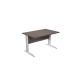 Scrivania FREE 120x80cm f.gr.allum. FRASSINO