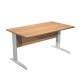 Scrivania FREE 140x80cm f.gr.allum. FAGGIO