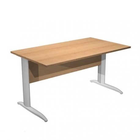 Scrivania FREE 140x80cm f.gr.allum. FAGGIO