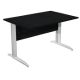 Scrivania FREE 140x80cm f.gr.allum. NERO VEN.