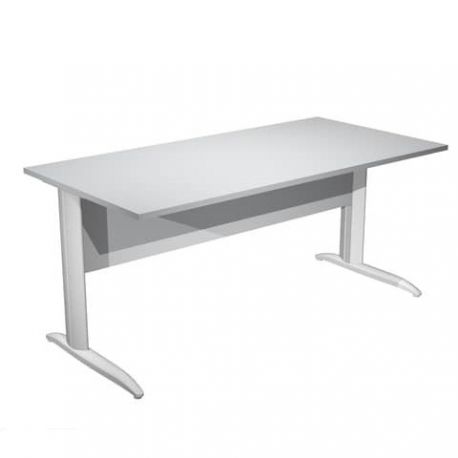 Scrivania FREE 140x80cm f.gr.allum. GRIGIO