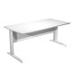 Scrivania FREE 160x80cm f.gr.allum. BIANCO
