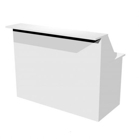 MODULO RECEPTION LINEARECM.140X76,1X117H BIANCO
