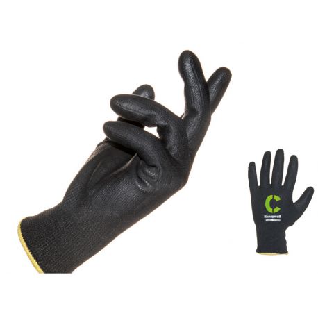 GUANTI VERTIGO BLACK PU CandG 5 POLIUR. NERO TG.9