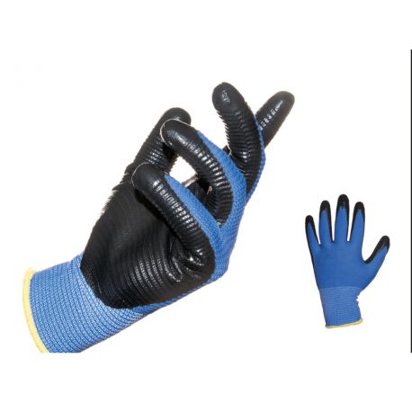 GUANTI NITROLINE NITRILE RIGATO TG.9