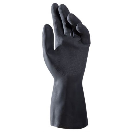 GUANTI ALTO 260 IN LATTICE NATURALE NERO TG.9