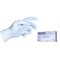 Guanti Nitrico monouso s/p cf.100pz tg.S