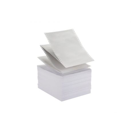 Carta 37,5X11"X1 60gr piste staccabili bianca 2000fg
