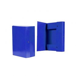Scatola prespan 3 bottoni dorso 14 blu