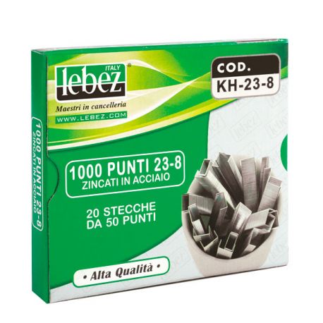 Punti metallici 23/20 da 1000pz