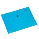 Busta in plastica Pull con bottone blu Acco