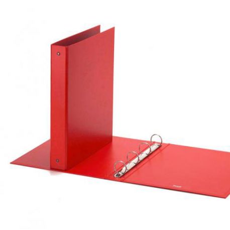 Cartella pl. 22x30 diam.50 4 anelli Europa rosso