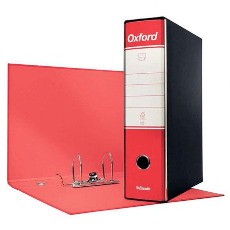 Registratore Oxford G83 commerciale dorso cm 8 rosso
