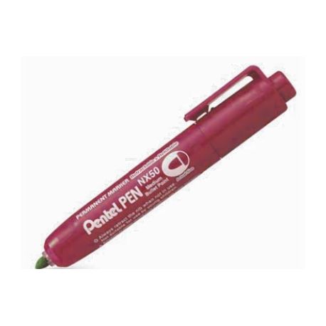 Marker Pentel a scatto NX5 rosso