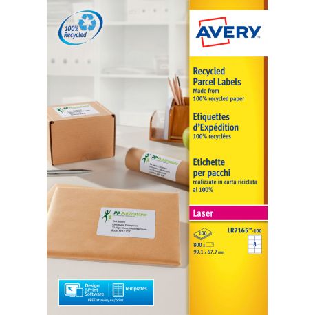 Etichette Avery LR7165 99,1x67,7 ric.8e/100fg