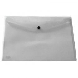 Busta in plastica con bottone Pull In Linea trasparente