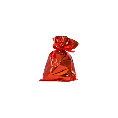 Buste regalo pl. 25x40cm cf.50pz rosso met.