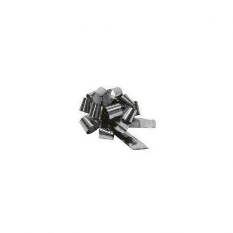 Coccarde Strip Metal diam.12cm cf.30pz argento