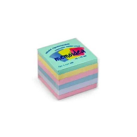 Blocco adesivo rip. 76x76 col. tenui