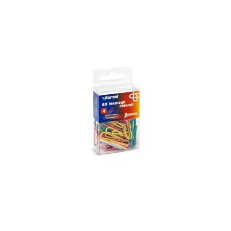 Fermagli gommati color n.4 38mm 60pz