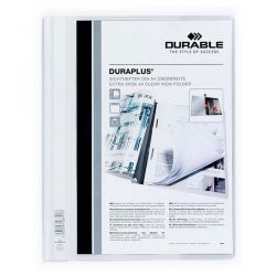 Cartella Duraplus 22x30 con fermaglio bianca