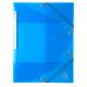 Cartella 3 lembi + elastico ppl Exacompta blu