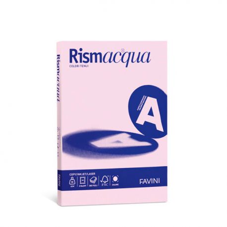 Rismaacqua Favini A4 200gr 125fg Rosa