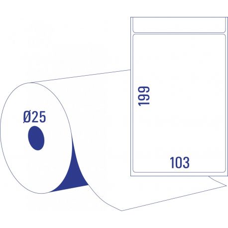 Etichette Avery td8060 103x199mm 350pz termiche