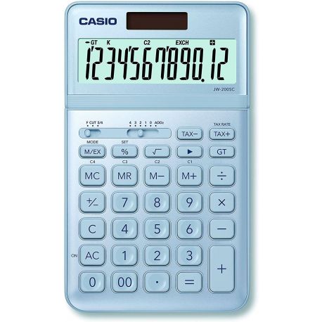 Calcolatrice da tavolo Casio JW-200sc blu b