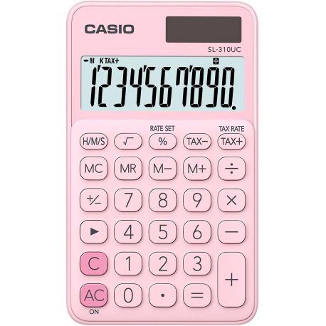Calcolatrice tascabile Casio SL-310uc rosa pastello h