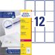 Etichette Avery L7164 63,5x72 12et./100fg
